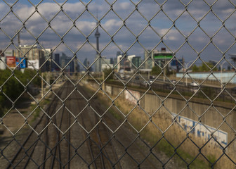 View through lattice