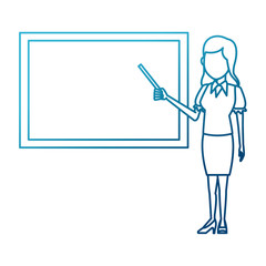 Teacher with blackboard icon vector illustration graphic design