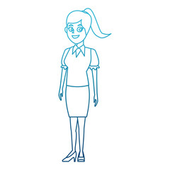 School teacher cartoon icon vector illustration graphic design