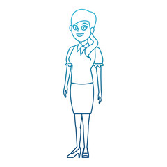 School teacher cartoon icon vector illustration graphic design