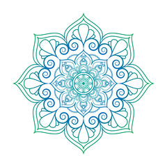 Flower Mandalas. Vintage decorative elements. Oriental pattern, vector illustration. Islam, Arabic, Indian, turkish, pakistan, chinese, ottoman motifs