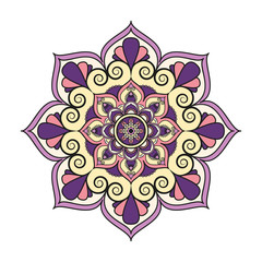 Flower Mandalas. Vintage decorative elements. Oriental pattern, vector illustration. Islam, Arabic, Indian, turkish, pakistan, chinese, ottoman motifs