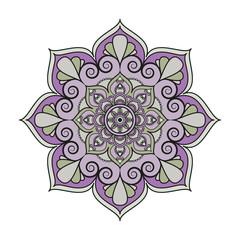 Flower Mandalas. Vintage decorative elements. Oriental pattern, vector illustration. Islam, Arabic, Indian, turkish, pakistan, chinese, ottoman motifs