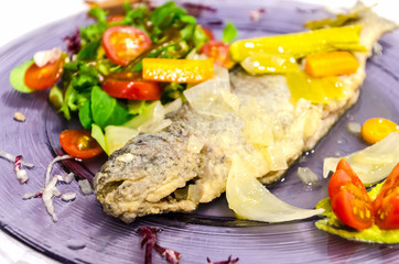 pickled trout with vegetables