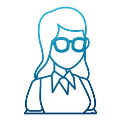 School teacher cartoon icon vector illustration graphic design