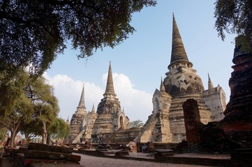 Fototapeta premium Wat Phra Si Sanphet view, Ayutthaya