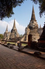 Fototapeta premium Wat Phra Si Sanphet view, Ayutthaya