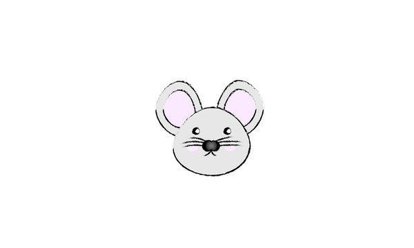 Face of mouse in drawing
