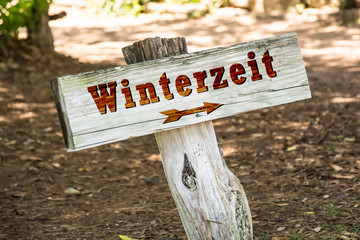 Schild 263 - Winterzeit