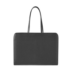 Black lady`s leather office bag