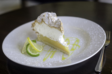 Lemon and lime pie