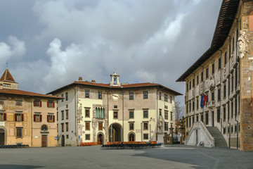 Fototapeta na wymiar Piazza dei Cavalieri, Pisa, Italy
