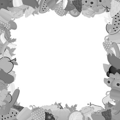 fruit and vegetables backround illustration