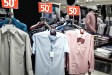 Typical mall in Black Friday shopping