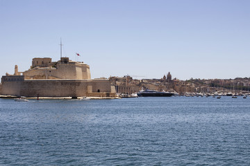 View of Valletta city in Malta.