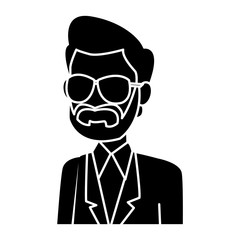 School teacher cartoon icon vector illustration graphic design