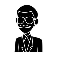 School teacher cartoon icon vector illustration graphic design