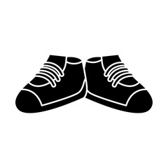 Shoes footwear isolated icon vector illustration graphic design