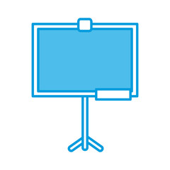 Obraz premium School blackboard isolated icon vector illustration graphic design