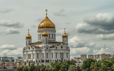 Fototapeta na wymiar Cathedral of Christ the Saviour, Moscow