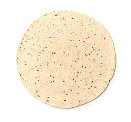 Top view of multigrain tortilla