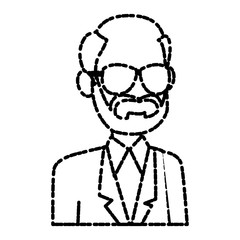 School teacher cartoon icon vector illustration graphic design