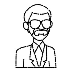 School teacher cartoon icon vector illustration graphic design