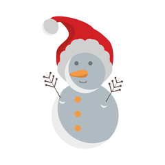 cartoon snowman icon