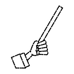 Hand teaching symbol icon vector illustration graphic design