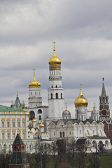 Fototapeta na wymiar Ivan the Great Bell Tower in the Moscow Kremlin
