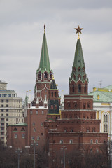 Fototapeta na wymiar Towers of the Moscow Kremlin
