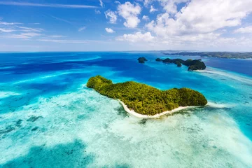 Türaufkleber Palau-Inseln von oben © BlueOrange Studio