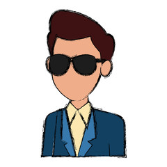 School teacher cartoon icon vector illustration graphic design