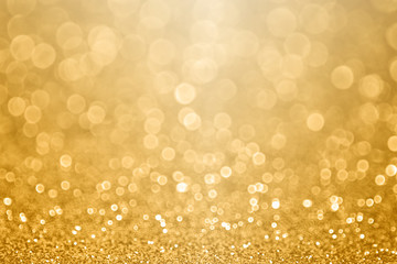 Gold celebration background for anniversary, New Year Eve, Christmas, falling coins, wedding or birthday