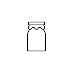 jar of jam line black icon