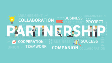Partnership concept illustration.