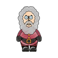Naklejka premium santa claus icon