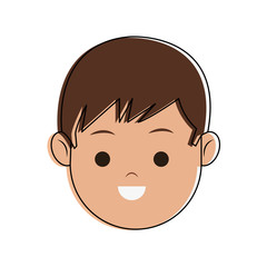 happy boy face icon image vector illustration design 