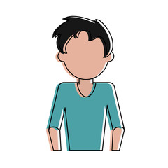man avatar portrait icon image vector illustration design 