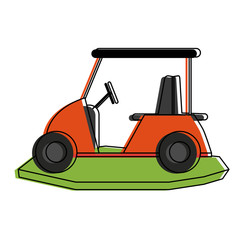 golf cart icon image vector illustration design 