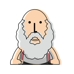 cartoon old man icon