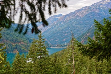 View from the Diablo Lake trail in North Cascades