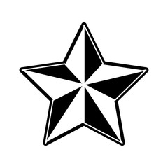Obraz premium star icon over white background vector illustration