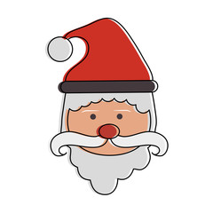 santa claus christmas related icon image vector illustration design 