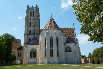 Royal abbey Brou in Bourg-en-Bresse, France
