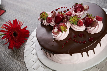 Fruit cake with mixed fruits