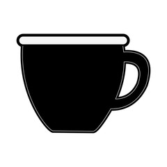 cup or mug icon image icon image vector illustration design  black and white