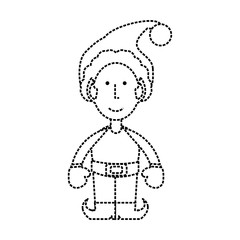 cartoon santa claus icon over white background vector illustration