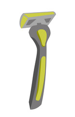 Razor with replaceable cassettes vector cartoon illustration isolated on white background.