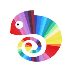 Rainbow's colored chameleon